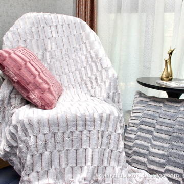 flannel pv diamond shape fleece pillow blanket